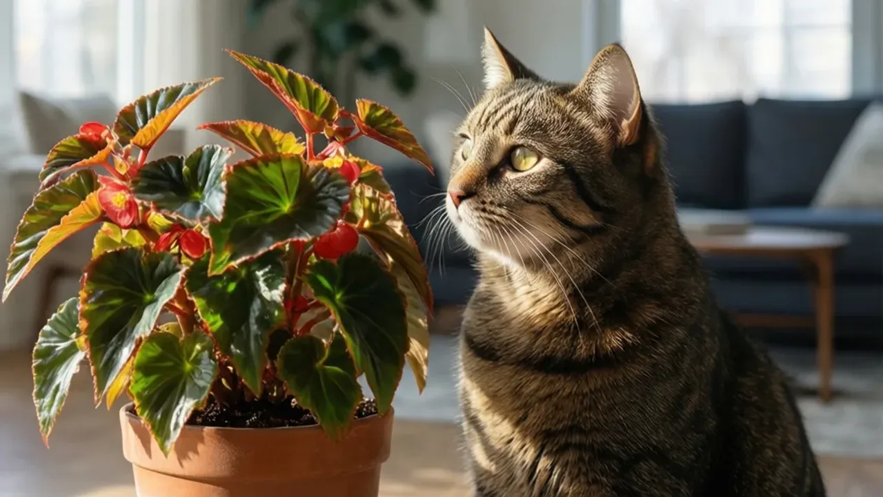 Begonia a kot: czy ta roślina jest trująca i wywołuje zatrucie?