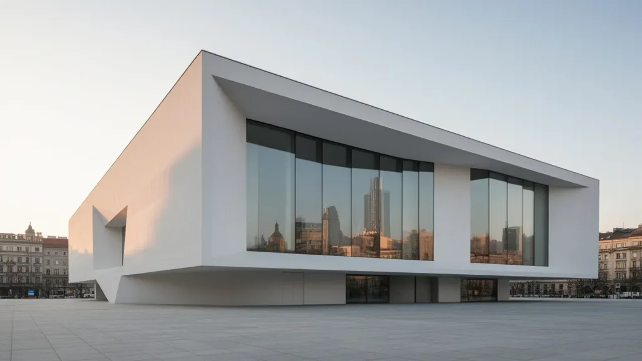 Nowe muzeum w Warszawie: Marszałkowska 103 i oficjalne otwarcie MSN Widok na nowoczesną bryłę budynku, w którym mieści się nowe muzeum w Warszawie przy ulicy Marszałkowskiej 103.